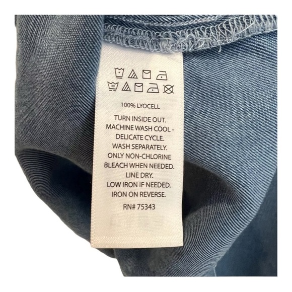 Joie Braided Tie Chambray Halter Top NWT - Picture 5 of 6